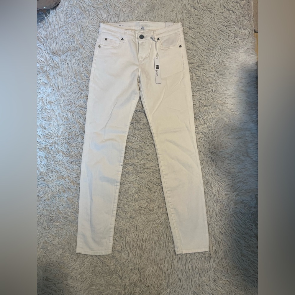 NWT Kut from the Kloth Sienna White Skinny jeans size 6